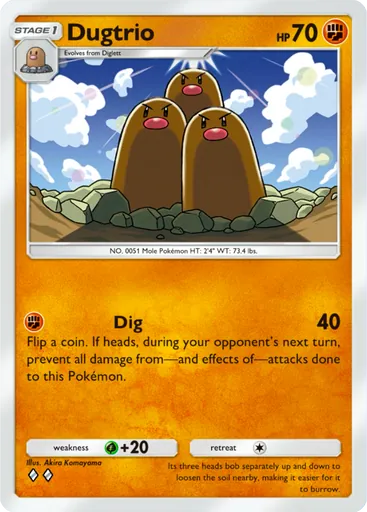 Dugtrio Card