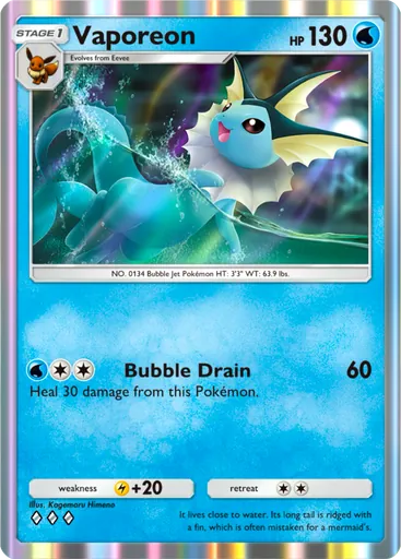 Vaporeon Card