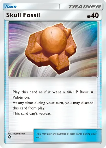 Skull Fossil Card