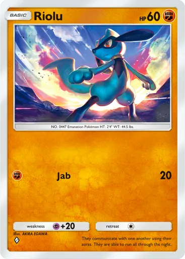 Riolu Card