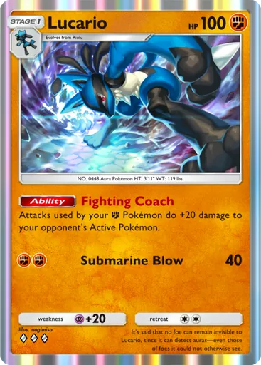 Lucario Card