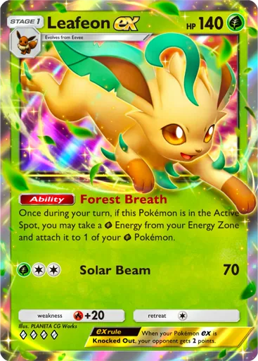 Leafeon ex Card