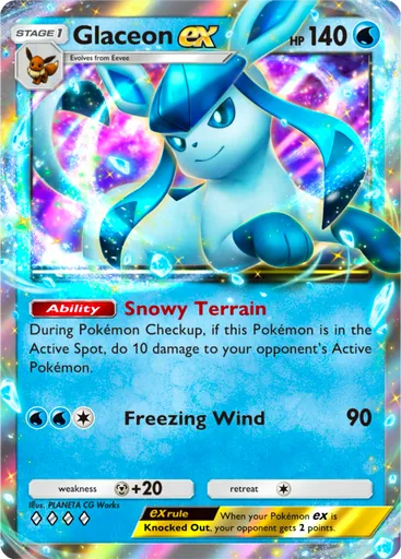 Glaceon ex Card