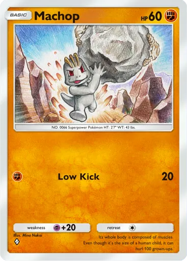 Machop Card
