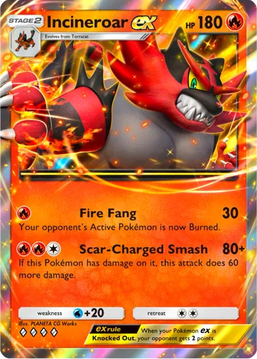 Incineroar ex Card