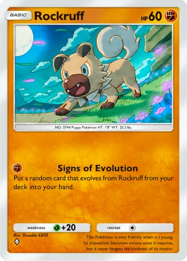 Rockruff Card