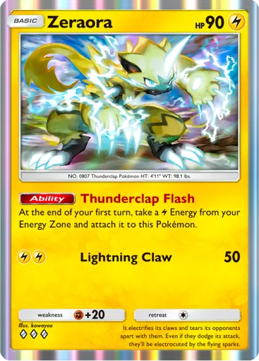 Zeraora Card