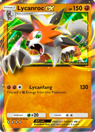 Lycanroc ex Card