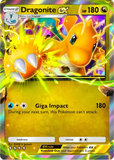 Dragonite ex Card