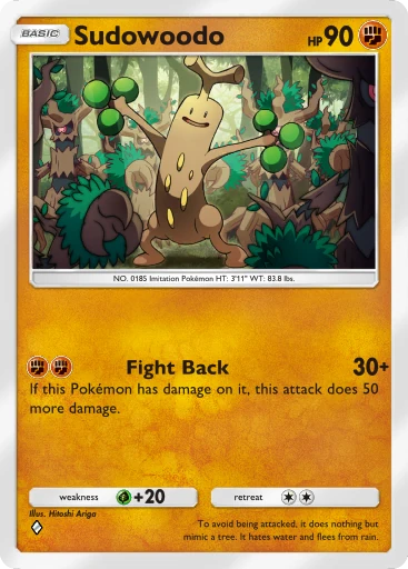 Sudowoodo Card