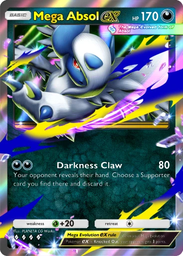 Mega Absol ex Card