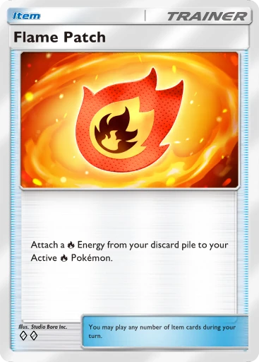 Flame Patch Card