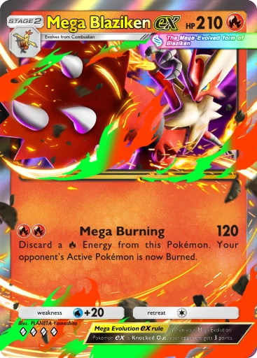 Mega Blaziken ex Card