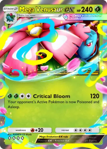 Mega Venusaur ex Card